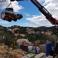 Trabajos con mini excavadoras en Lloret