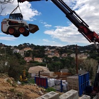 Treballs amb mini excavadores a Lloret de Mar