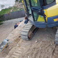 Construcción de muros de roca en Rocagrosa de Lloret de Mar